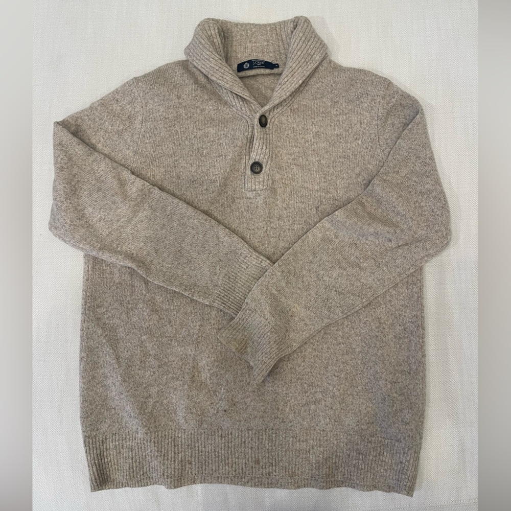 JCrew Shawl Collar Wool Sweater